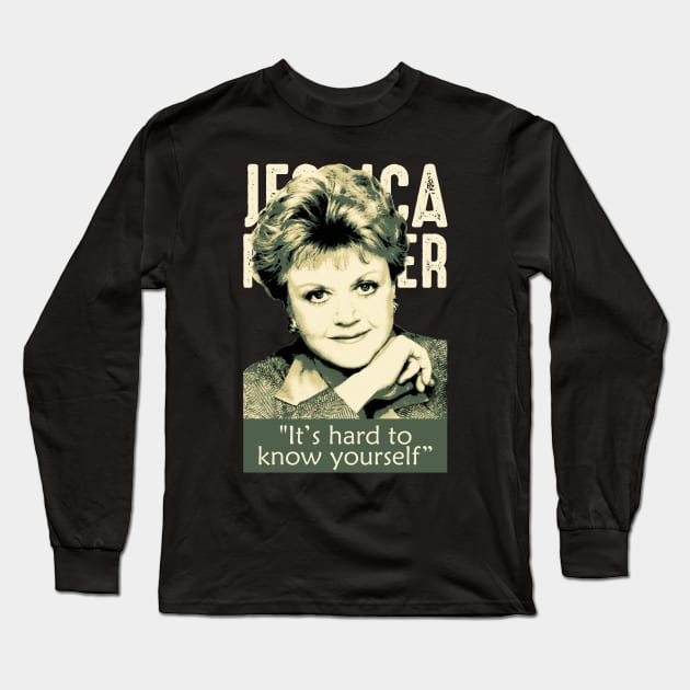 Jessica Fletcher Quote Long Sleeve T-Shirt by mia_me